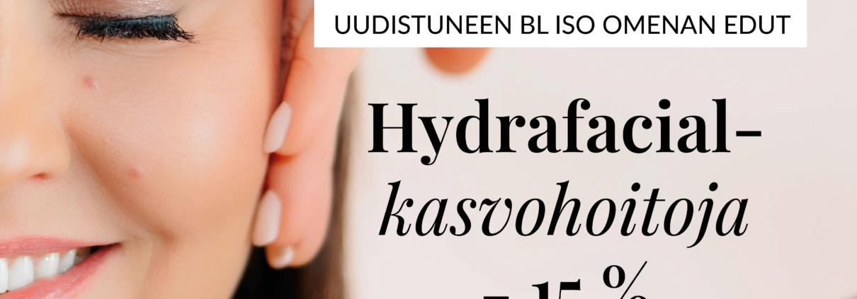Hydrafacial-tarjous Blue Lagoon Iso Omena