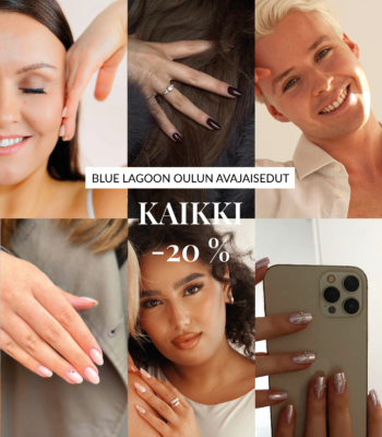Blue Lagoon Oulun liikkeen avajaisedut: kaikki -20 %