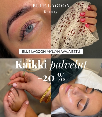 Blue Lagoon Myllyn liikkeen avajaisedut: kaikki -20 %
