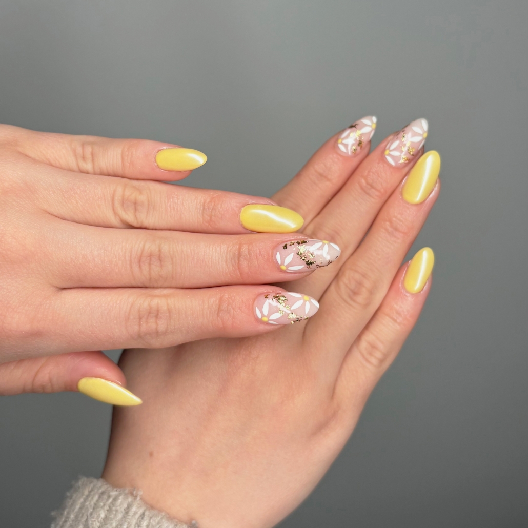 Here is an image of butter-yellow-nails-bluelagoonbeauty